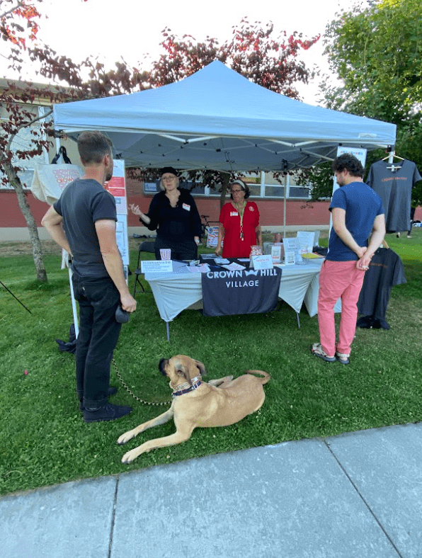 Crown Hill Village Association Welcome Booth