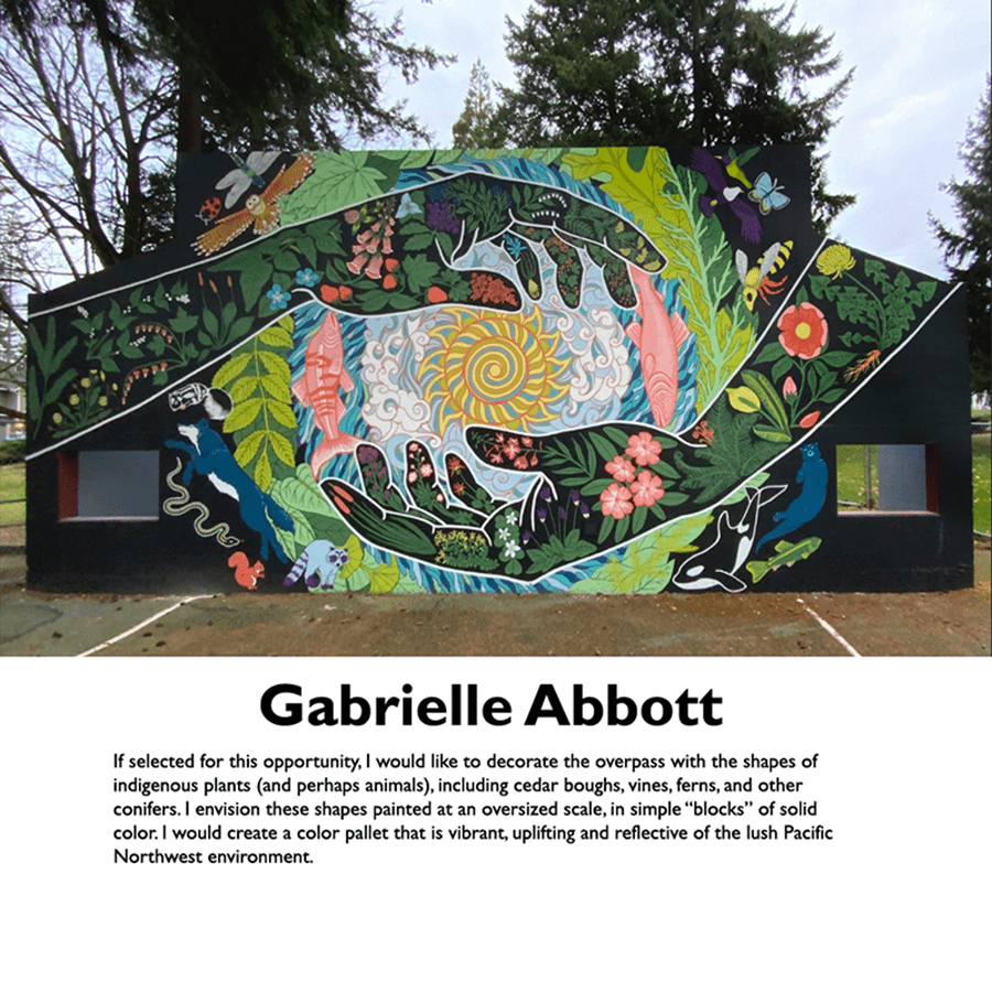 Artist Gabrielle Abbott, Finalist for Holman Mural