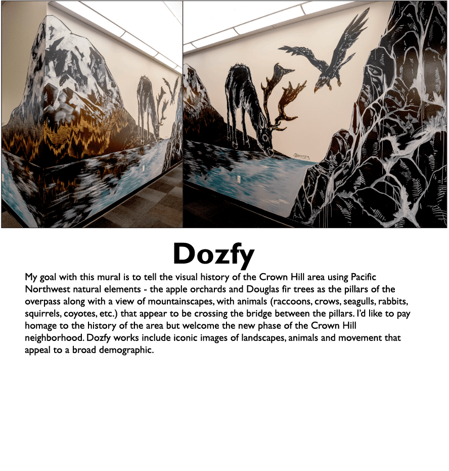 Artist Dozfy, Finalist for Holman Mural