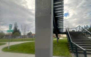 overpass stanchion is a canvass for public art