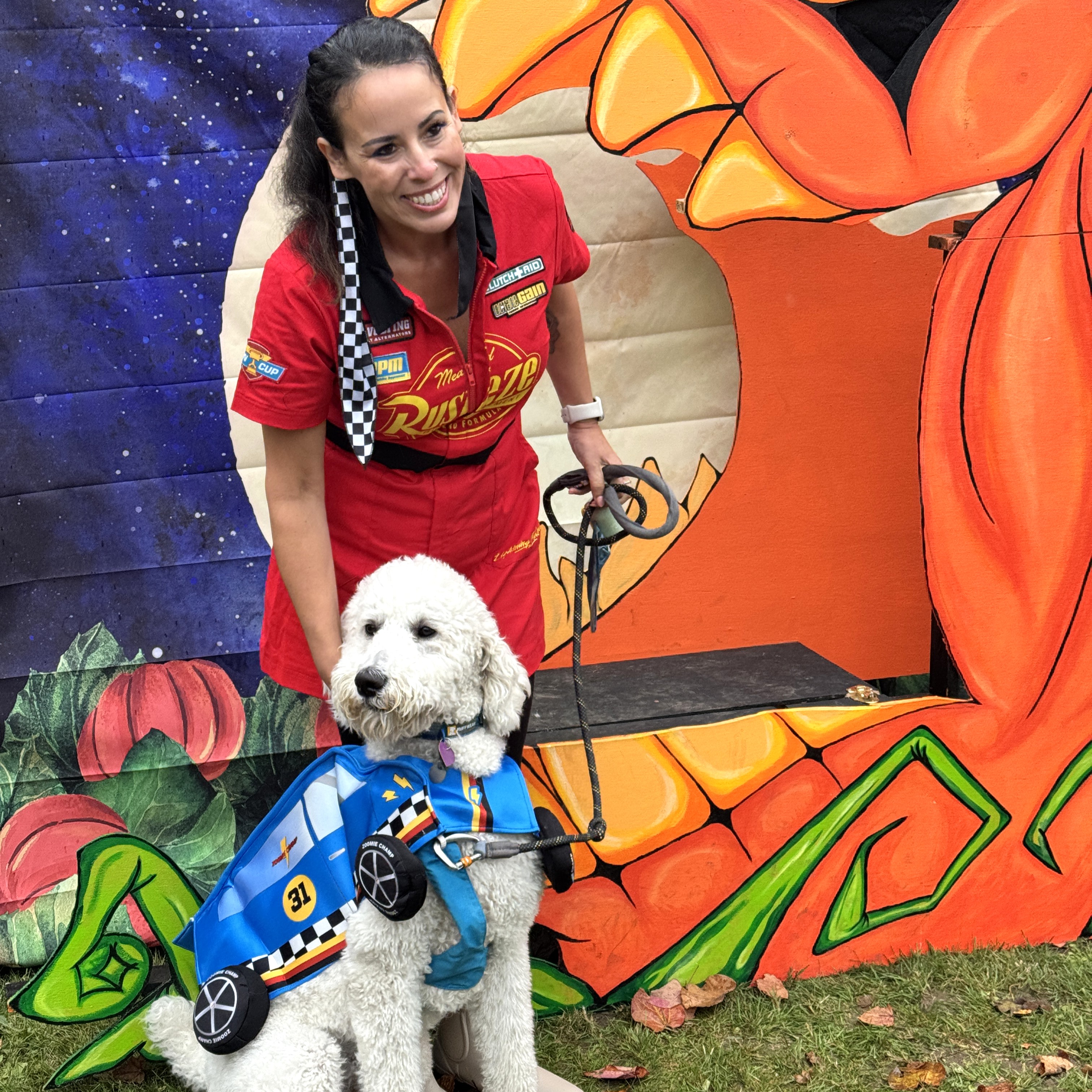 Racecar and his pit crew